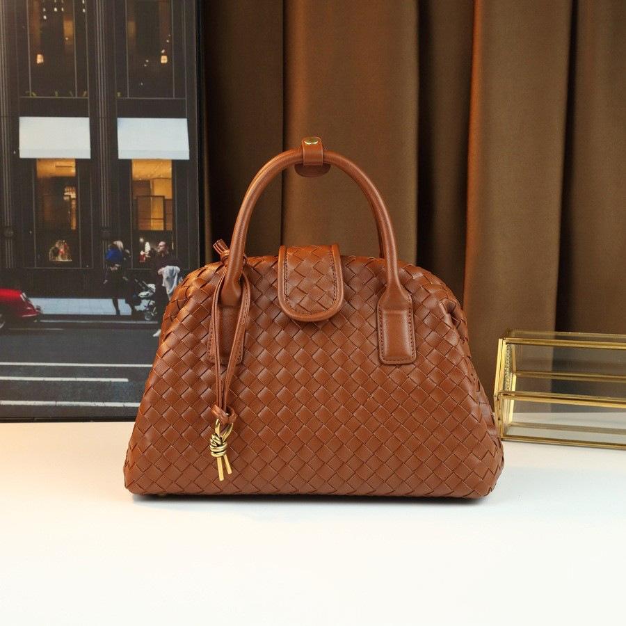 Bags Women S Hand-Woven High-End Handbags Casual Versatile Shoulder Messenger Fashion Trendy Women S Bags светло-коричневого
