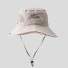 Outdoor sunscreen hat Men's summer visor Thin breathable bucket hat Mountaineering cowboy hat Female cycling