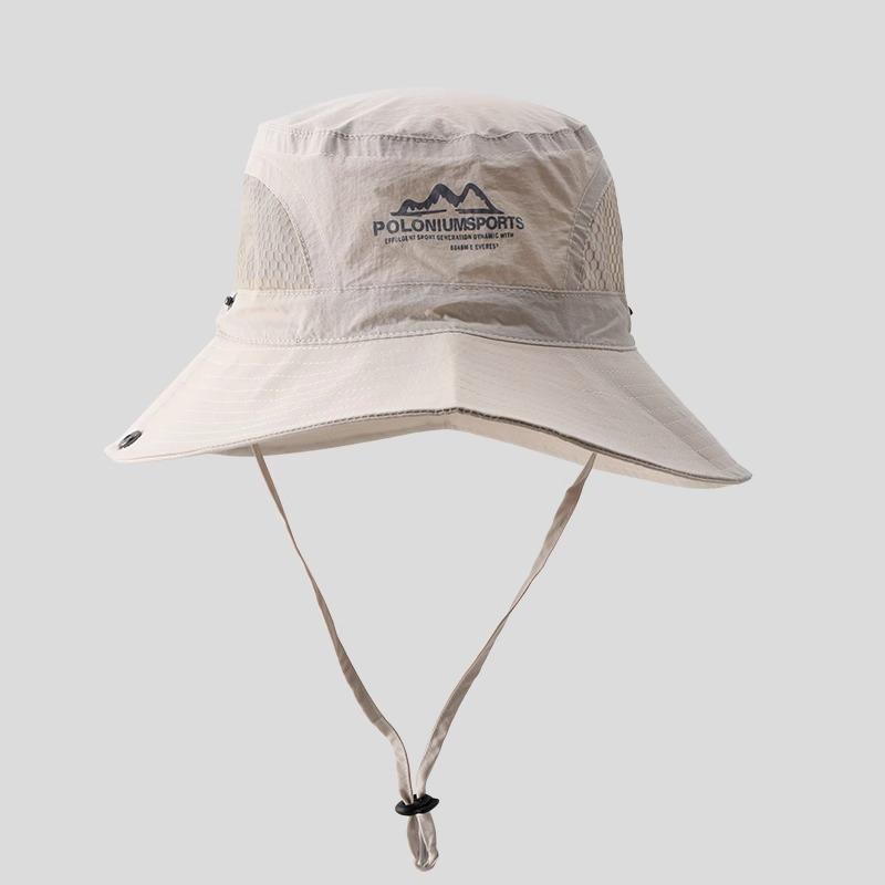 Outdoor sunscreen hat Men's summer visor Thin breathable bucket hat Mountaineering cowboy hat Female cycling