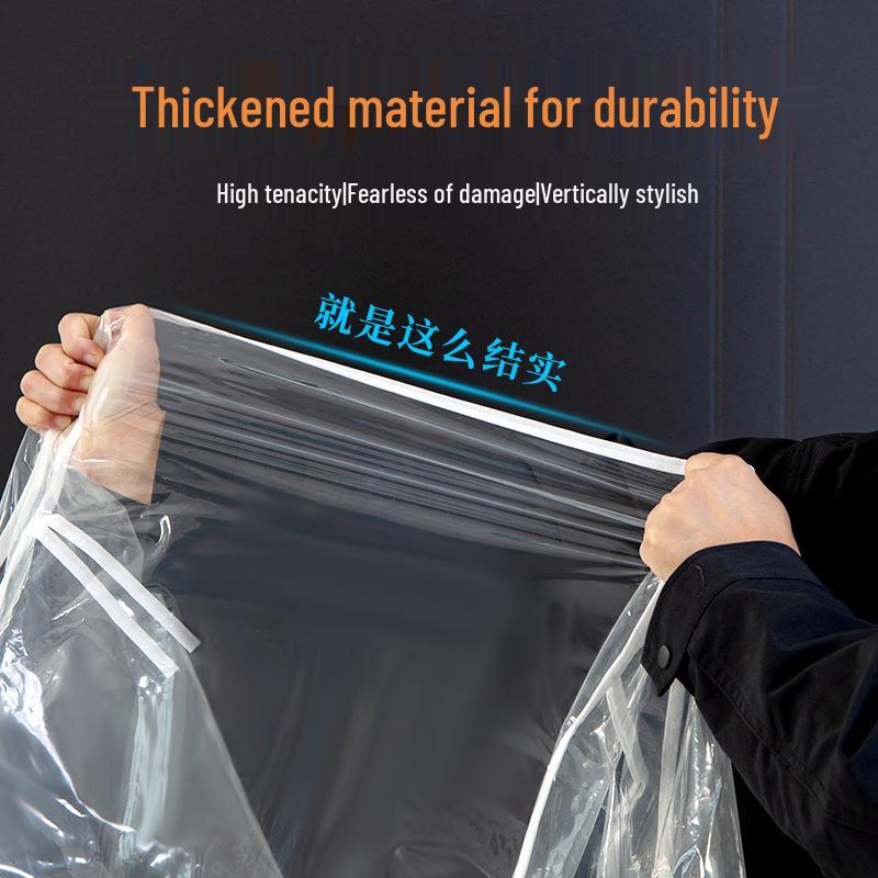 Floor-Standing Transparent Clothes Dust Cover: Waterproof, Dustproof Overcoat Storage and Drying Rack