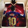 Player Number 10 Messi,pattern Flannel Blanket, High Quality Comfortable for All Seasons, Home Decor, Warmth and Comfort, Perfect for Gifts.
