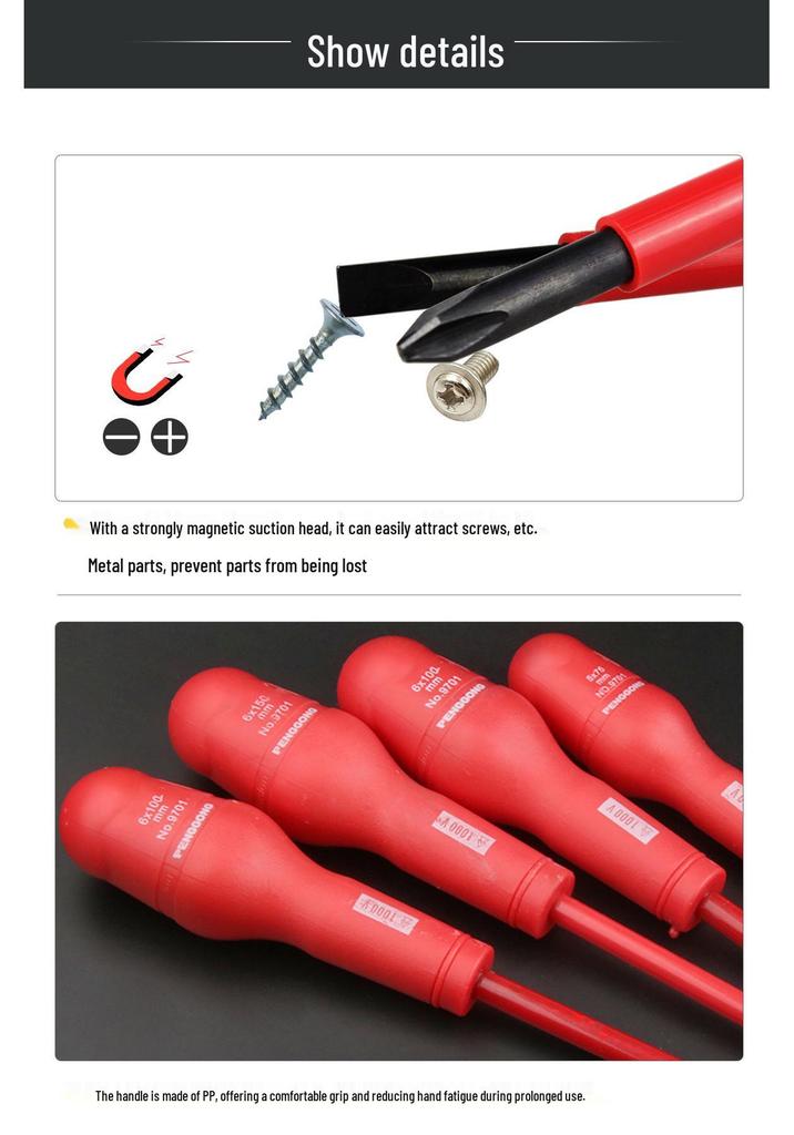 1000V Insulated Phillips Screwdriver Set - Industrial Grade for Electricians