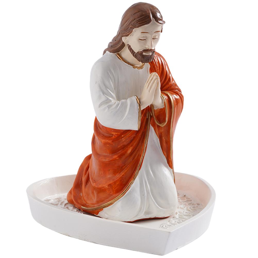 

Вневременное очарование Смола Держатель для розария с фигуркой Марии для католического благочестивого домашнего декора Блюдо для молитв Леди Ювелирные изделия для спальни