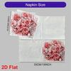 20pcs Disposable Napkins with Rose Pattern Print for Wedding,Parties,and Daily Use for Thanksgiving Fall Christmas Table Decoration