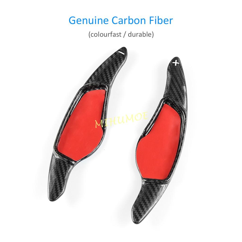 Carbon Fiber Steering Wheel Paddle Shifter Extension Gear Shift Trims For BMW 2 3 4 5 6 7 8 Series X3 X4 X5 X6 X7 G20 G30