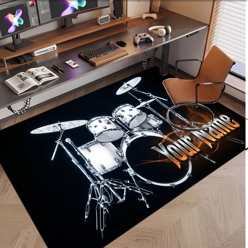 Other Similar Designs Theme Soft Crystal Velvet Rug Custom Name & Text Print Non Slip Floor Rug for Bedroom Living Room