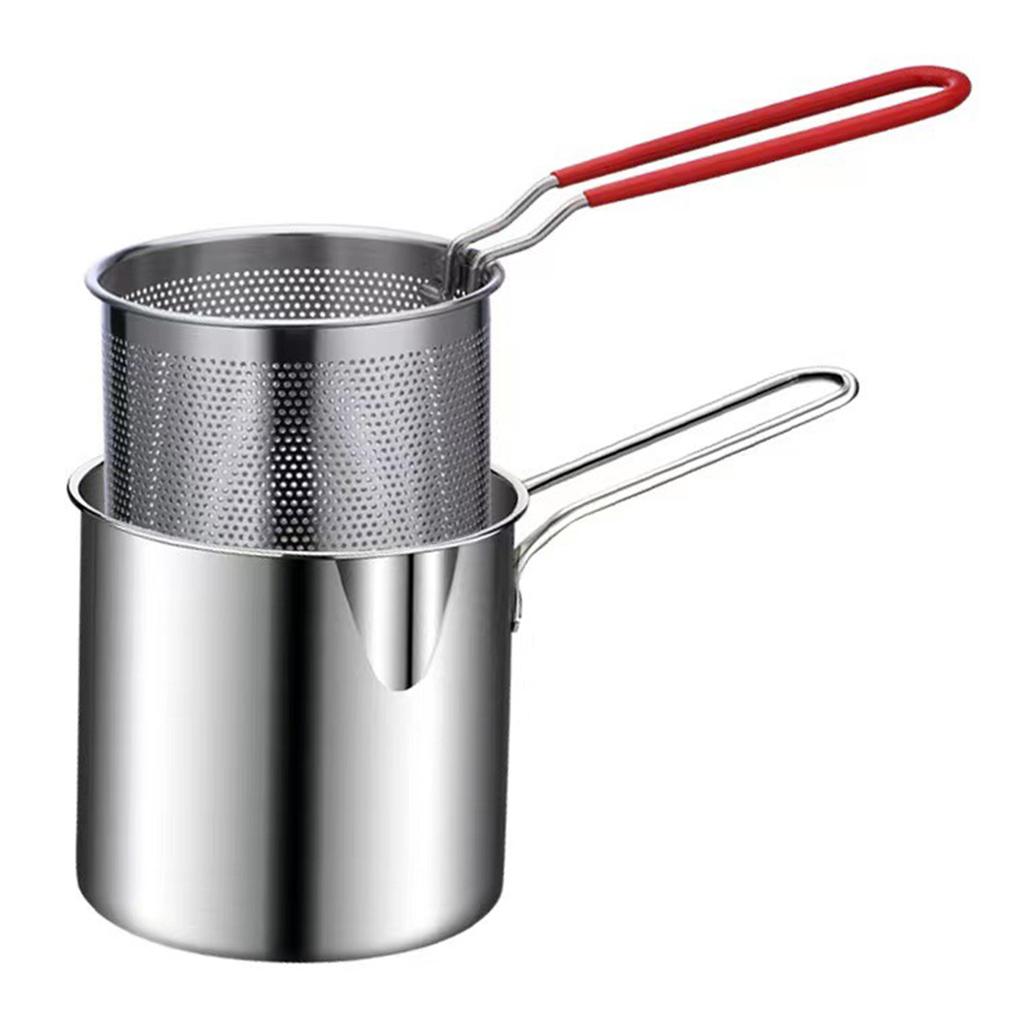 Kitchen Anti-Splash Deep Frying Pot Versatile Large Capacity Kitchen Pot For Camping
