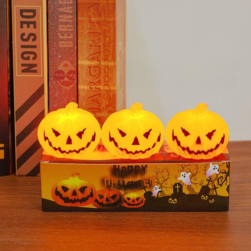

Тыквенный фонарь, забавный и светящийся ночной светильник, украшение для вечеринки, атмосфера и декоративные элементы 3 pieces of Nan Deng