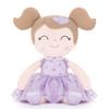 Plush Spring Girl flocking Baby Girls Gift Plush Dolls Christmas Gifts Ideas Birthday Gifts Doll Purple