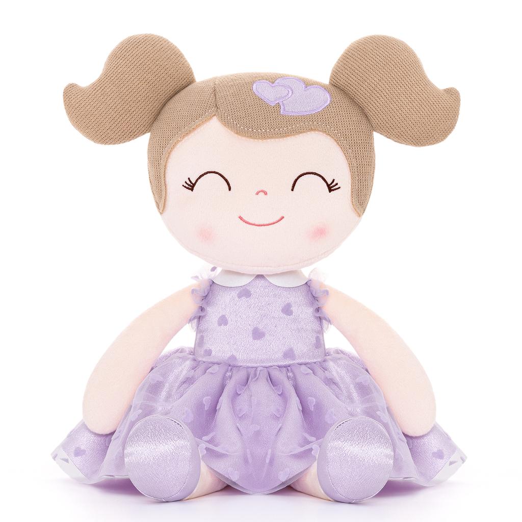 Plush Spring Girl flocking Baby Girls Gift Plush Dolls Christmas Gifts Ideas Birthday Gifts Doll Purple