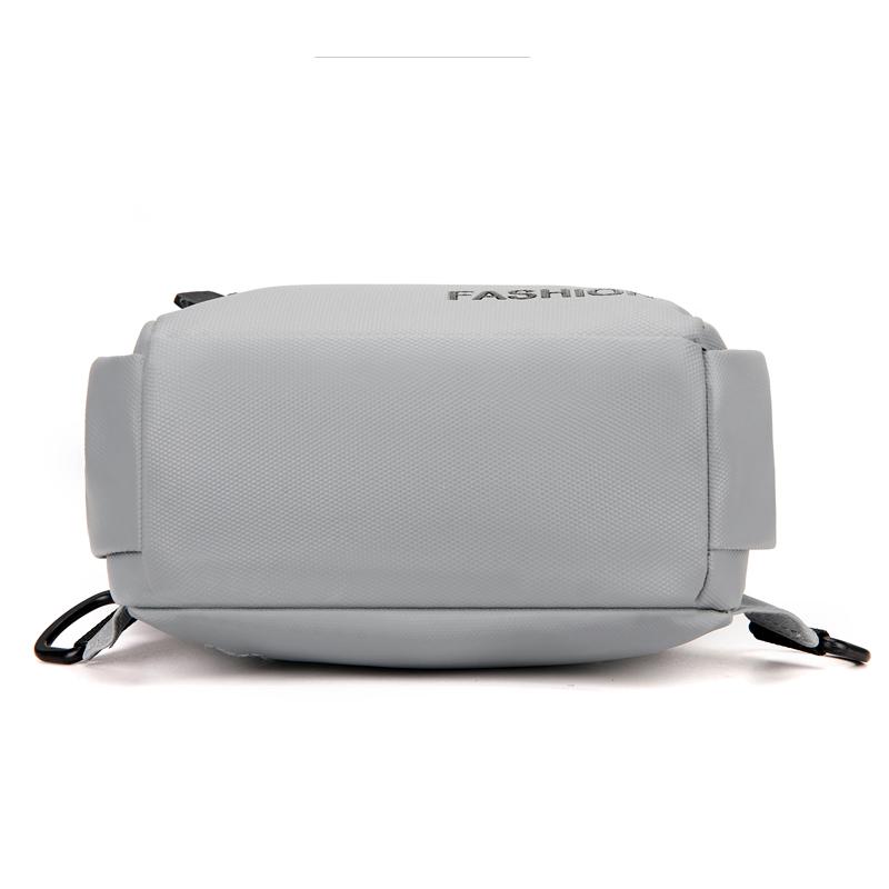 Men's Waterproof Chest Bag Multifunction Oxford Crossbody Shoulder Bag Messenger Travel Pack with A Headphone Wire Access Hole
