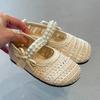 Youth Style Shoes Girls Sandals Toddlers Kids Breathable Mesh PU Princess Shoes With Bow Rubber Sole