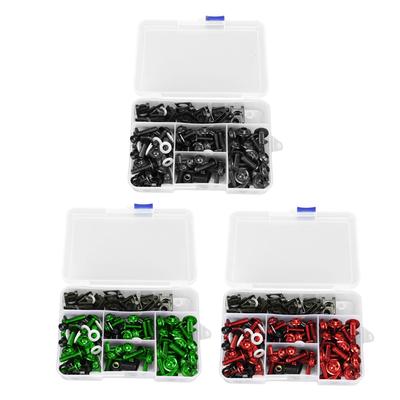 Kit de boulons de carénage de moto colorés M5 M6, vis de pare-brise de remplacement pour SUZUK, 177 pièces