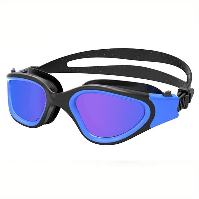 Lentile de protecție UV anti-aburire pentru adulți, bărbați, femei, ochelari de înot, impermeabili, reglabili, din silicon, lentile transparente, ochelari de înot adulți