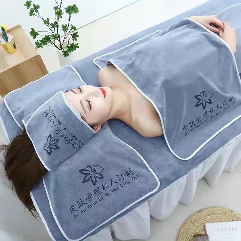 

SPA Dedicated Towel Bed Towel Thickened Beauty Salon Customized Logo Set Bath Hair towels Five piece set