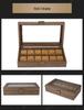 Retro Wood Grain Watch & Eyeglass Storage Box: Available in 3, 6, and 12 Slots
