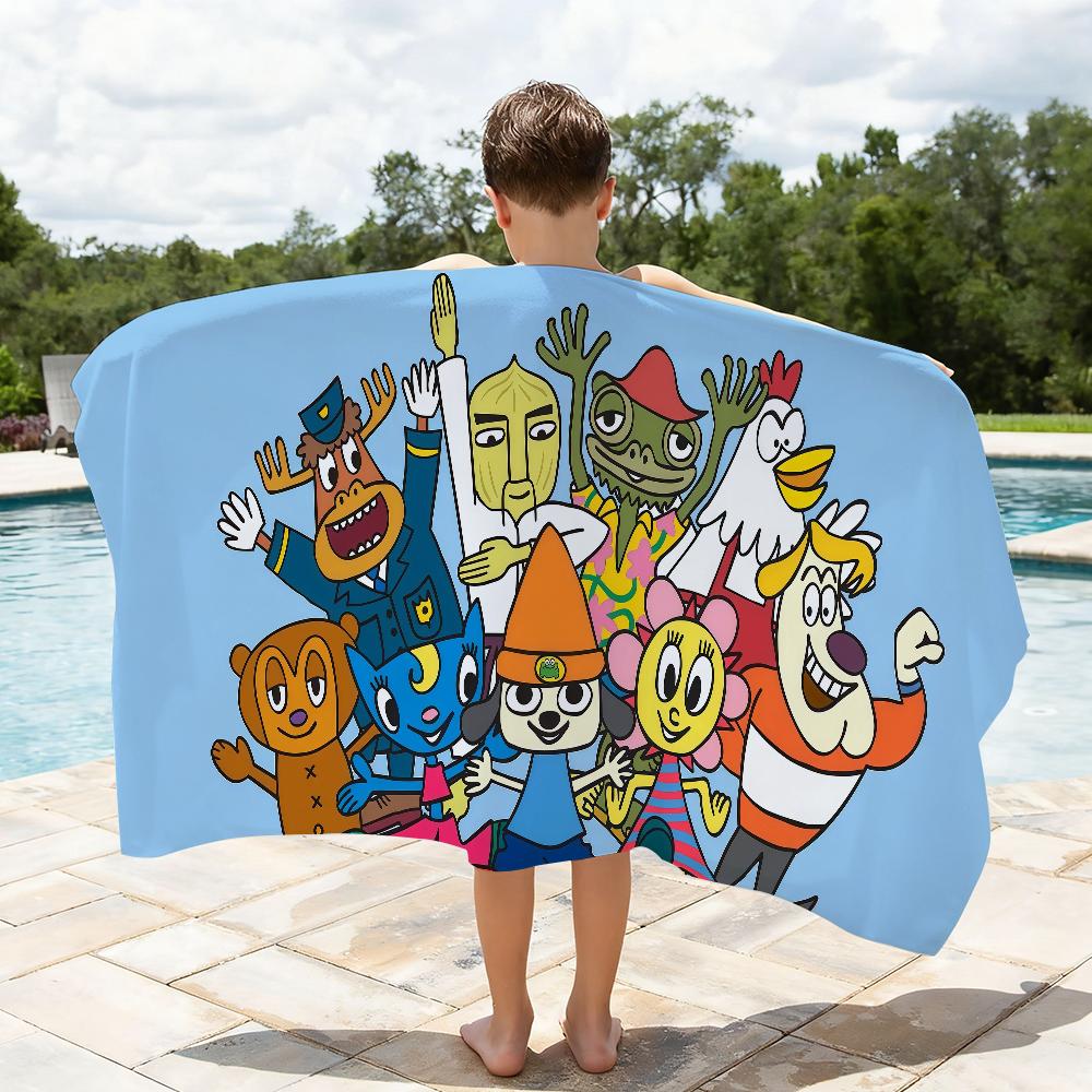 Music Game P-PaRappa the Rapper Towel Quick Drying Beach Towels Are Suitable For Swimming Pools Camping Yoga And The Gym