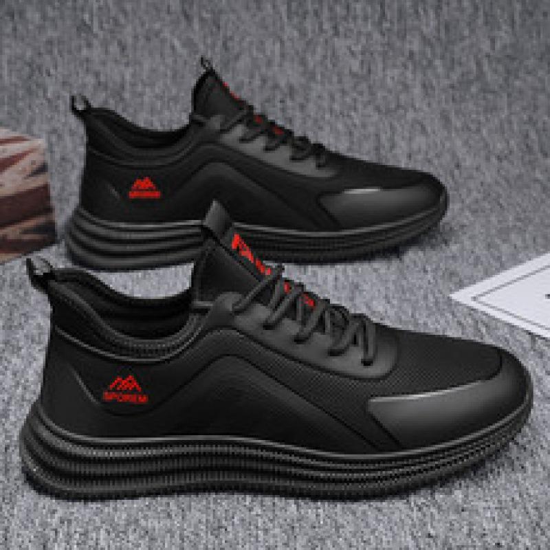 Winter men's shoes personalized black sports shoes men's soft-soled non-slip work labor insurance shoes leisure travel dad tide shoes