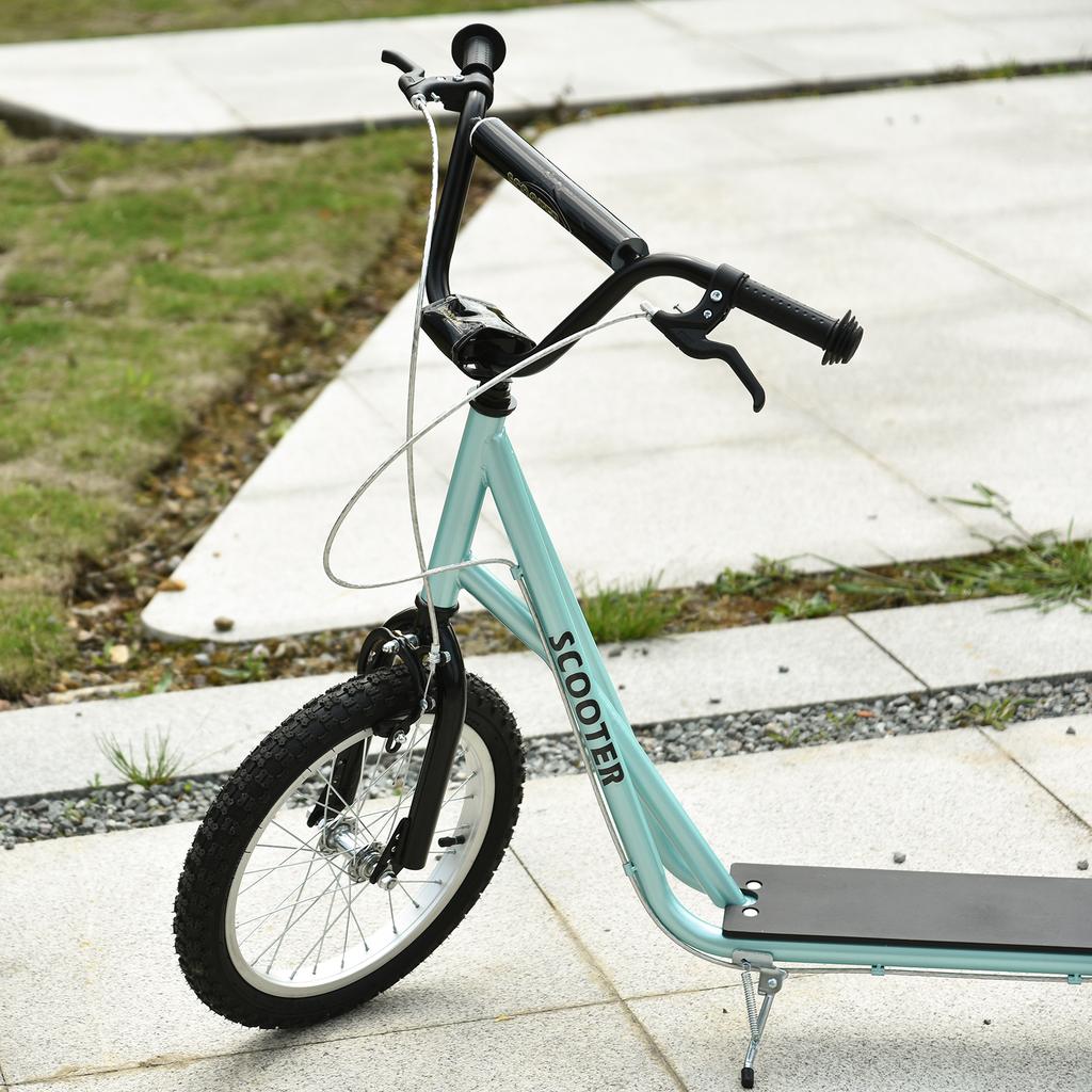 Children's Scooter with Brake, Height Adjustable, Light Blue