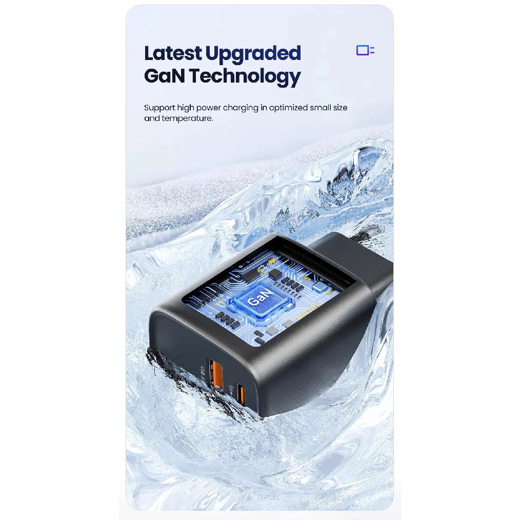 Toocki GaN USB C Charger for Travel 30W Portable USB Fast Charging Quick Charge Type C Charger for iPhone Xiaomi POCO UK/KR Plug