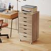 Office Filing Cabinet on Casters, 7 Drawers, for A4/Letter Documents