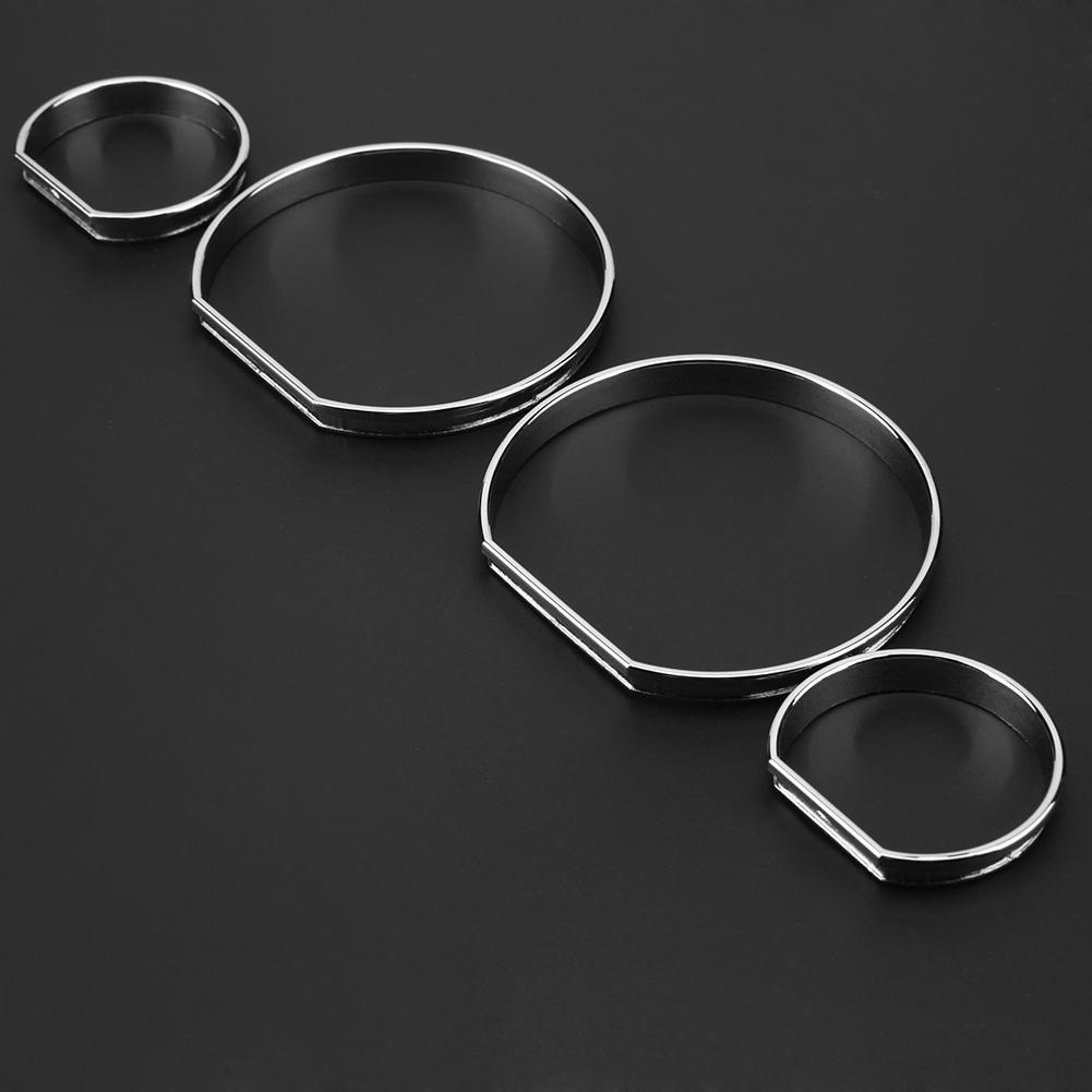 4Pcs Car Front Dashboard Frame Decorations Trim Circle Styling Accessories for BMW E46 Replacement Accessory