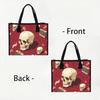 Gothic Skull Pattern Tote Bag Casual Vintage Daily Shopping Bag