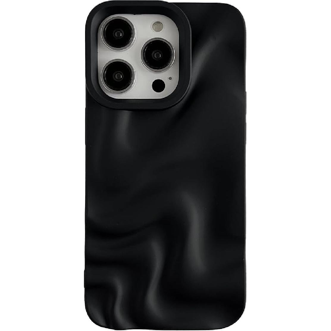 Caseative for iPhone 14 Pro Case,Water Ripple Pattern Wave Compatible with iPhone Case (White,iPhone 14 Pro)