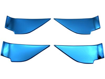 BRIGHTZ Impreza GU Stainless Steel Inner Door Handle Blue GU6 GU7 GUD GUE Covers, Plated, 4-Piece Set, [INS-DHC-168]