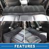 Universal Car Travel Inflatable Mattress Back Seat Sleeping Gap Pad Mattress Air Cushion Portable Car Camping Rear Part Seat Bed