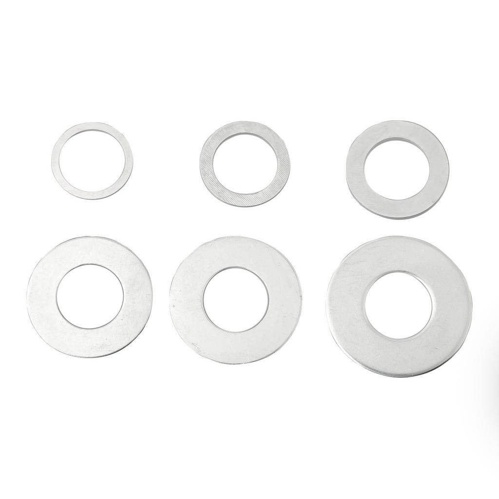 Accessories Circular Saw Ring Conversion Washers Silver 6Pcs Set Adapter Ring Metal Mitre Saw Garden Exhibition Hall