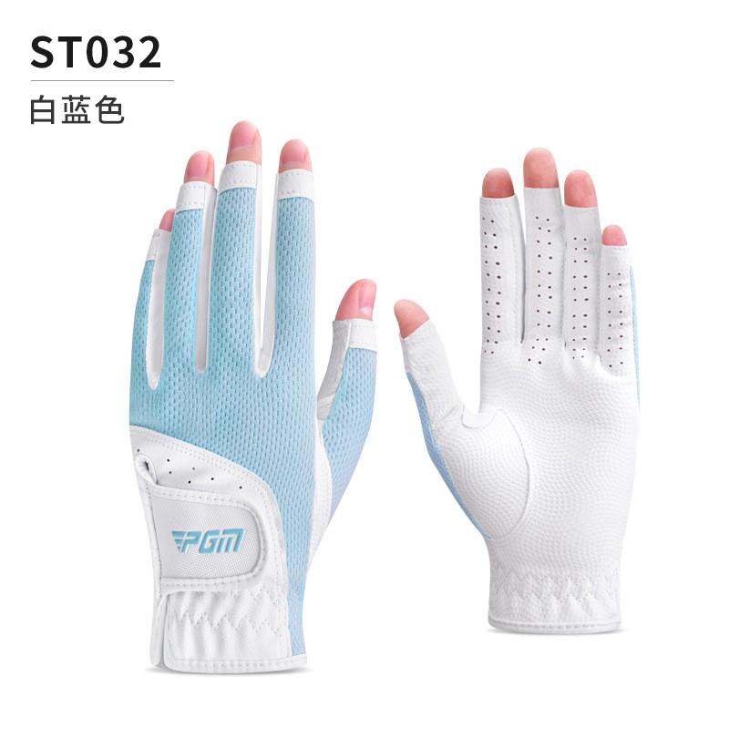 Ladies Golf Gloves Fingerless Breathable Mesh Sun Protection Left Right Hand