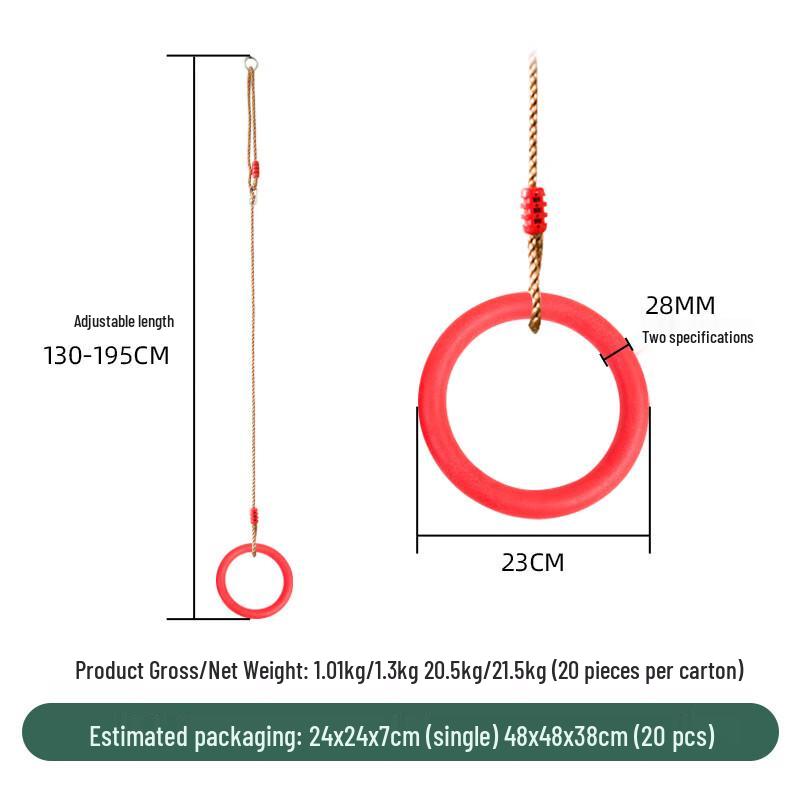 WEZHO Adjustable Fitness & Pull-Up Rings