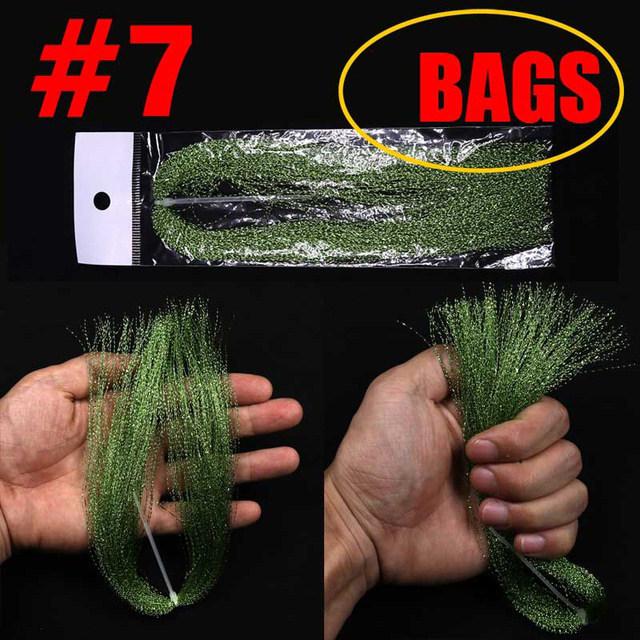 UV Spiral Bright Silk Feather Hook Tying Material for Sea Fishing