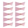 10 Pcs Chair Sashes Stretchy Chair Back Bands Chair Ties Bows with Buckle Slider for Wedding Party Hotels Banquet Decoration