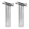 1 Pair 316 Stainless Steel Rod Holder Heavy Duty 15 Degree Fishing Rod Holder for Yatcht
