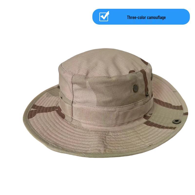 Unisex Camouflage Wide-Brimmed Sun Hat - Foldable Outdoor UV Protection
