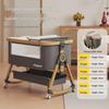 Movable Rocking Bassinet & Foldable Baby Crib: Portable 2-in-1 Multifunctional Bed for Newborns.