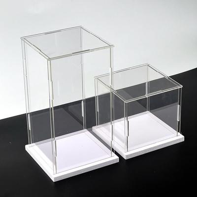 1 Stück transparente Acryl-Displaybox, Aufbewahrung, staubdichter Schutz, Vitrine, Desktop-Aufbewahrung, Heimaufbewahrung