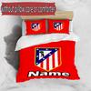 Set copripiumino 3 pezzi (1*Copripiumino + 2*Federe, Senza Nucleo), Set Biancheria da Letto con Nome Personalizzato e Motivo Squadra di Calcio, Decorazione Camera da Letto per la Casa Regalo