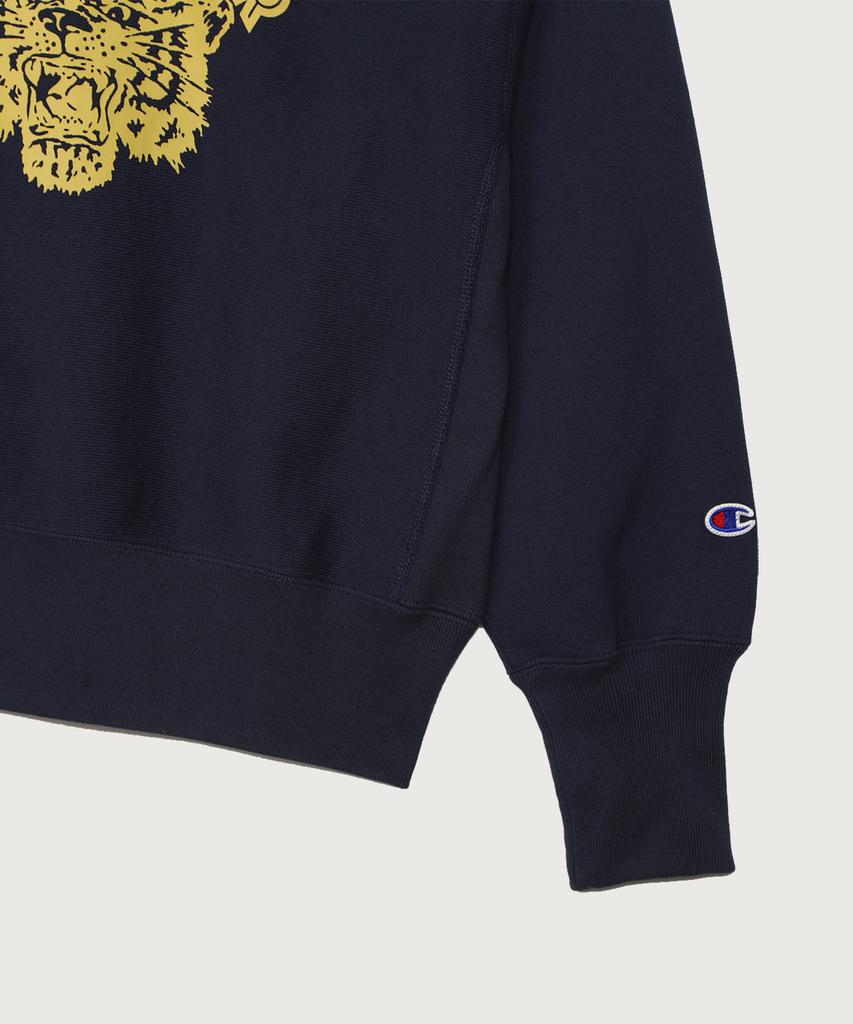 CHAMPION Women'S Reverse Weave Signature Graphic Brushed Sweatshirt Dark Navy