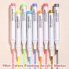 81/72/63/9 Colors Acrylic Paint Marker Pen DIY Painting Drawing for Card Ceramic Stone Mug Glass Fabric Art Supplies Stationery