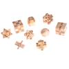 Iq Brain Teaser Kong Ming Lock Wooden Interlocking Burr 3D Puzzles Game Toy Gift
