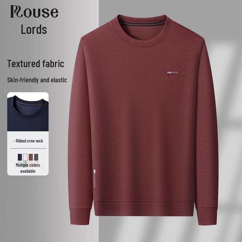 Men s Casual Long-Sleeve Round Neck Tee 185