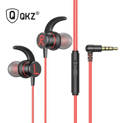 QKZ C2 Cuffie da gioco cablate 3,5 mm con riduzione del rumore e microfono HD per gaming, auricolari super bassi per PC e telefoni cellulari