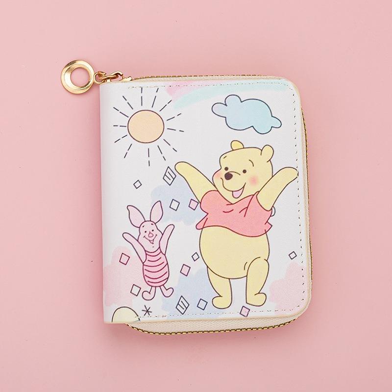 New Children's Cartoon Animation Student Short 30% Off Wallet Card Bag Change Bag Multi-card Wallet