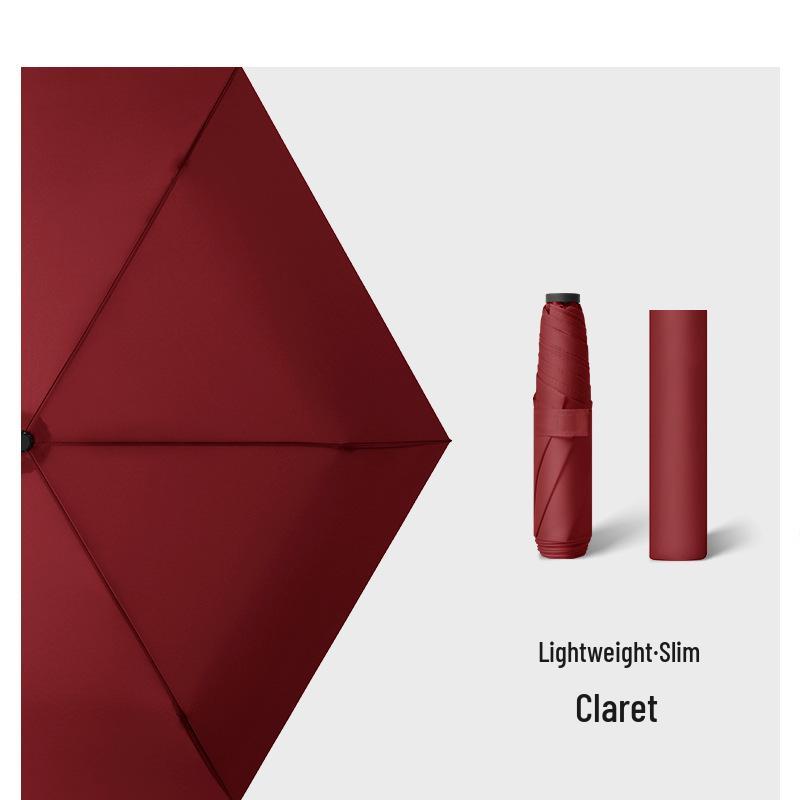 Ultra-light Carbon Fiber Sun & Rain Umbrella - Lightweight, Three-fold, UV Protective Parasol.