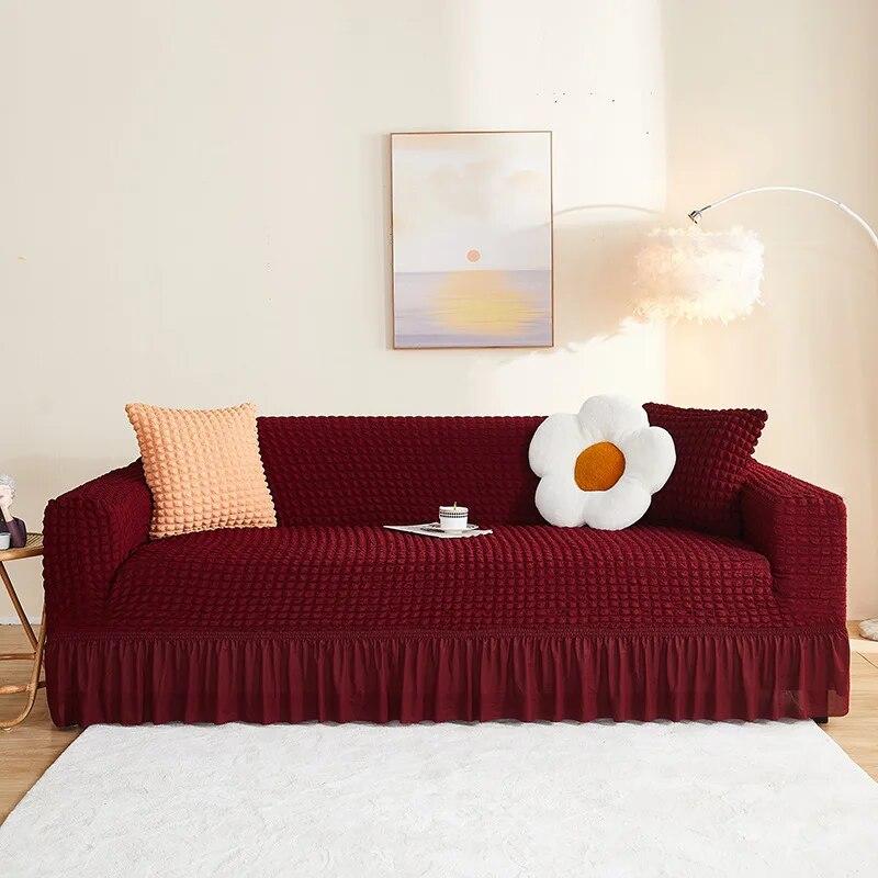 

1/2/3/4 местный чехол для дивана из хлопчатобумажной ткани, высокоэластичный чехол для дивана, толстый угловой защитный чехол для дивана, эластичные угловые чехлы для диванов 1 Seater 90-140cm