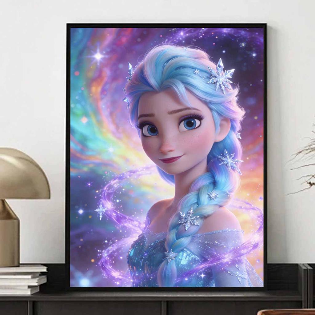 Disney Diamond Mosaic Painting Art Kit Frozen Elsa Princess Snowflake Aesthetic Handmade DIY Home Decor