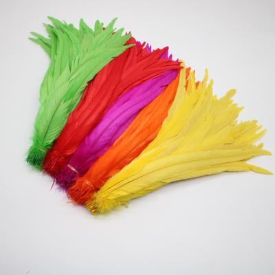 50 sztuk naturalne pióra z ogona laski 25 -40 cm /10 -16 cali dekoracja odzieży występ na scenie pióra ogona koguta pióropusz